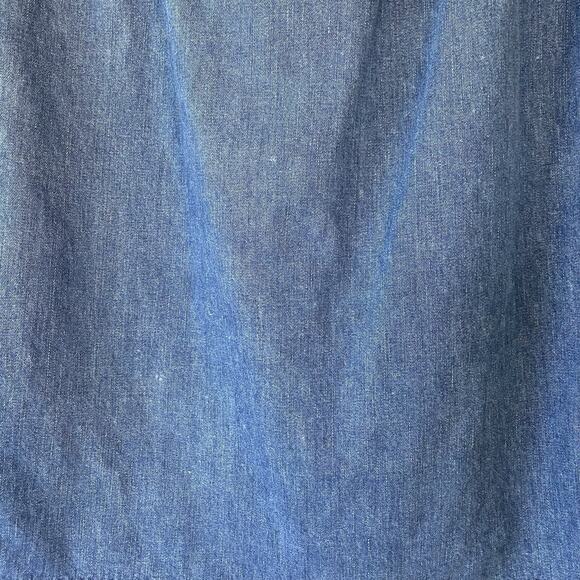 Vintage Gap Jeans Denim Skirt Womens Button Front Pockets Knee Length Size 2 - Picture 5 of 8